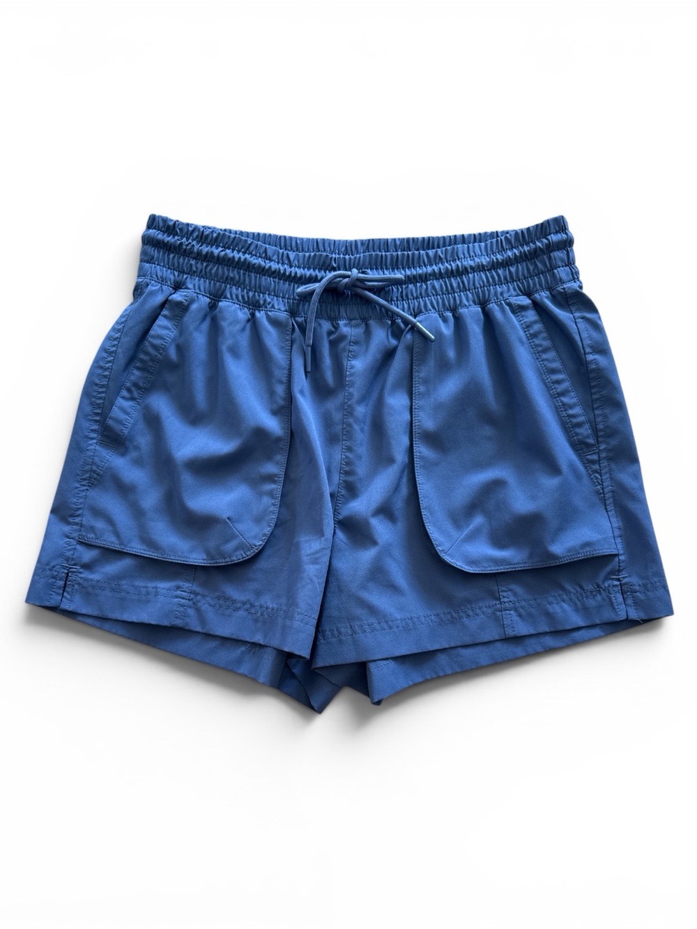 Women’s Blue Drawstring Utility Shorts